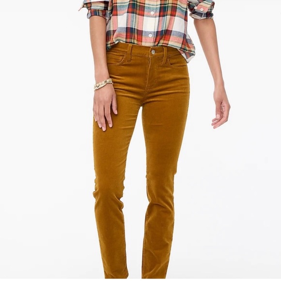 J. Crew Animal Print Toothpick High Waisted Corduroy Women's Size 29 - Picture 7 of 8